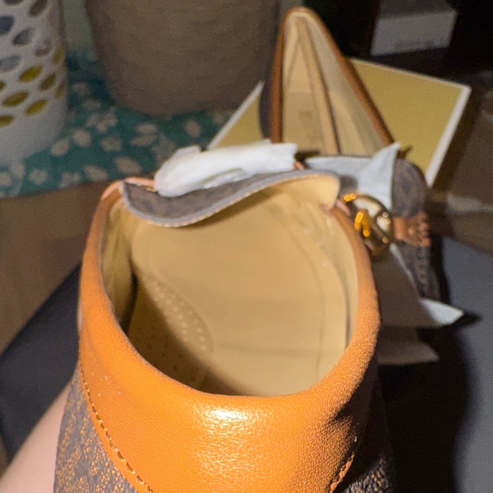 Michael Kors Dark Brown Patterned Loafers - Picture 12 of 15